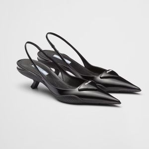 Prada Slingback Kitten Heels - 36